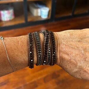 Chan luu wrap bracelet with garnet